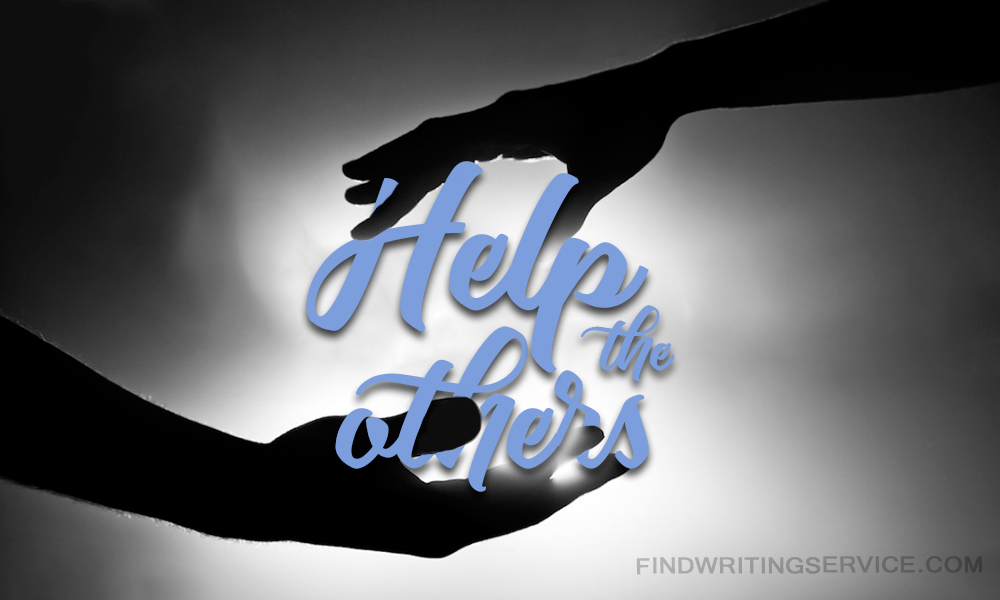essay writing on helping others